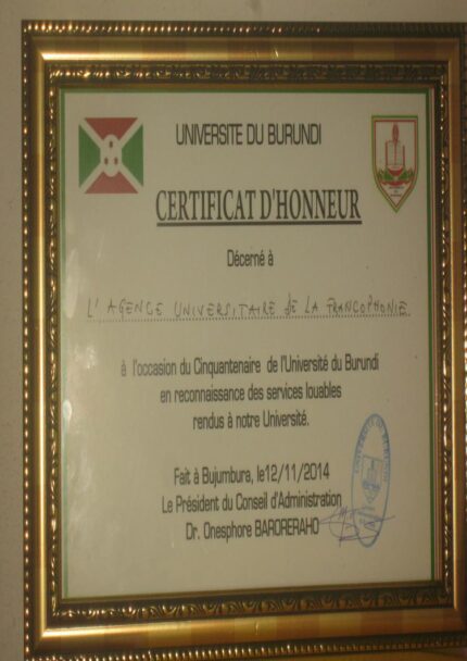 Buy Degree From Université du Burundi