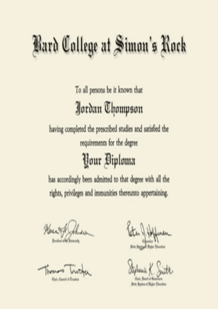 Buy college degree from The Bard College