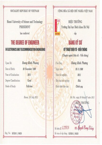 Buy college degree from the Hanoi University of Science and Technology