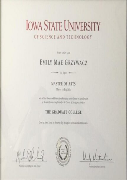 Buy college degree from The Iowa State University