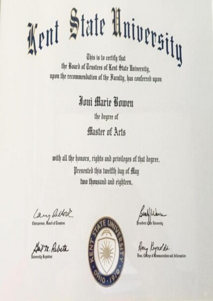 Buy college degree from The Kent State University