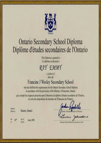 Buy college degree from the Ontario Tech University