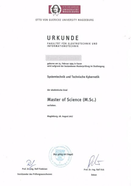 Buy college degree from the Otto-von-Guericke-Universität Magdeburg