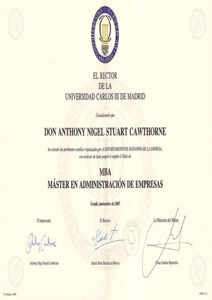 Buy college degree from the Universidad Carlos III de Madrid