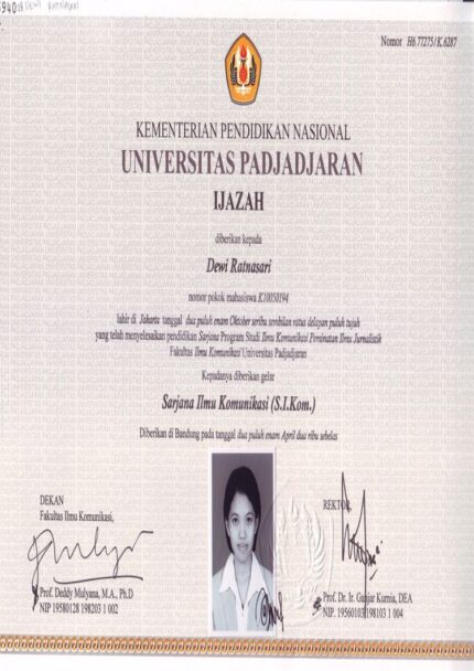 Buy college degree from the Universitas Padjadjaran