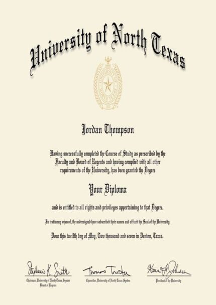 Buy college degree from The University of North Texas